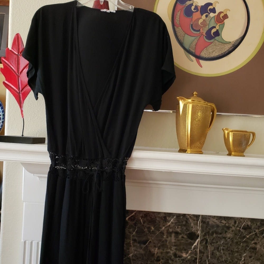 MIJO Michelle Jonas Jumpsuit Crochet Black S - Picture 8 of 8